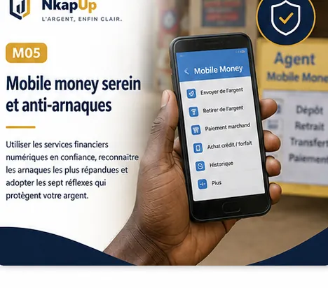 Carte NkapUp du module M05 : Protéger son Mobile Money contre les arnaques