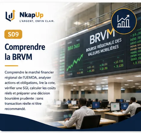 Carte NkapUp du module S09 : Comprendre la BRVM avant d'investir